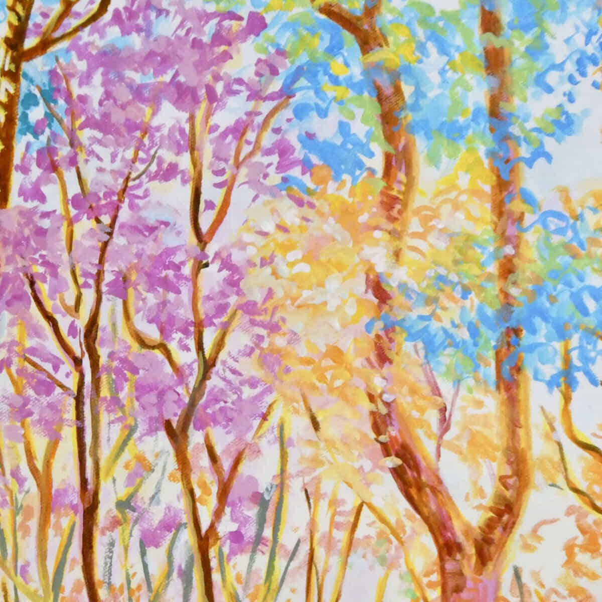 色彩の森 木々の中で-8