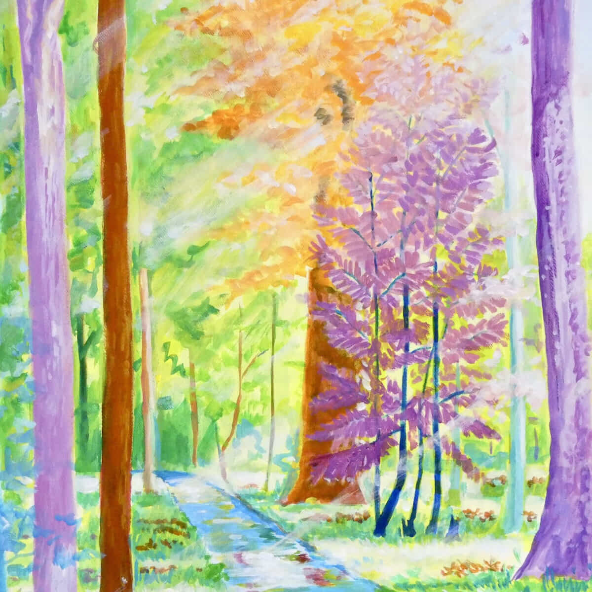 色彩の森 静かな川-7