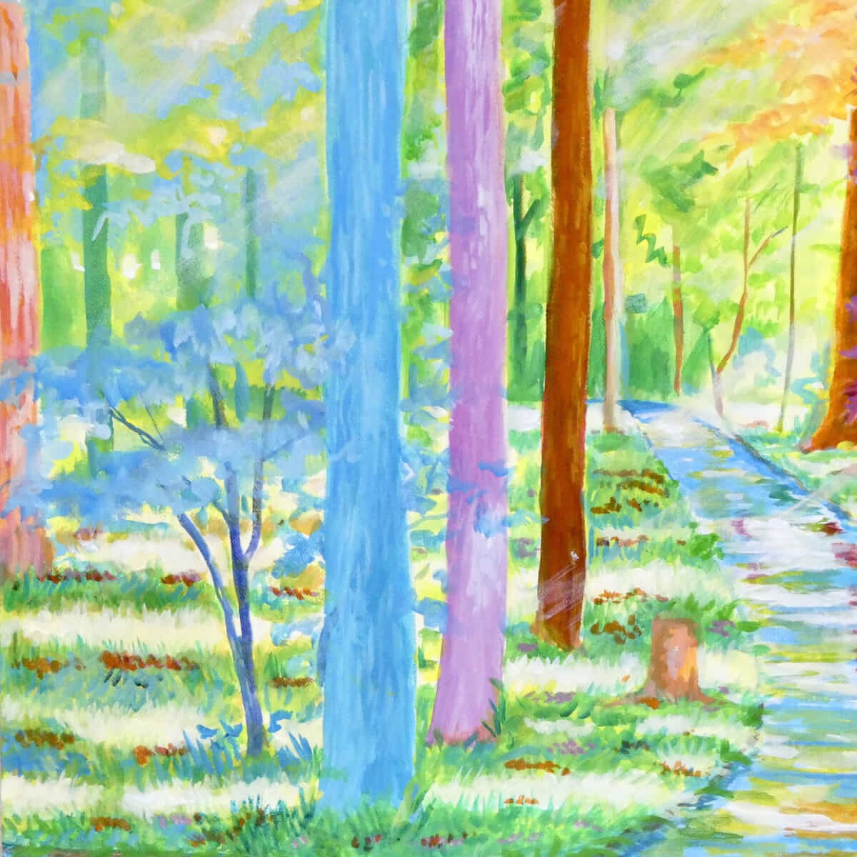 色彩の森 静かな川-8