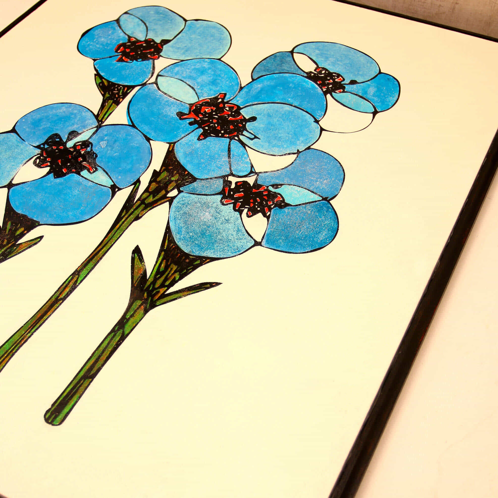 The Brilliant blue flowers_NO.178-4