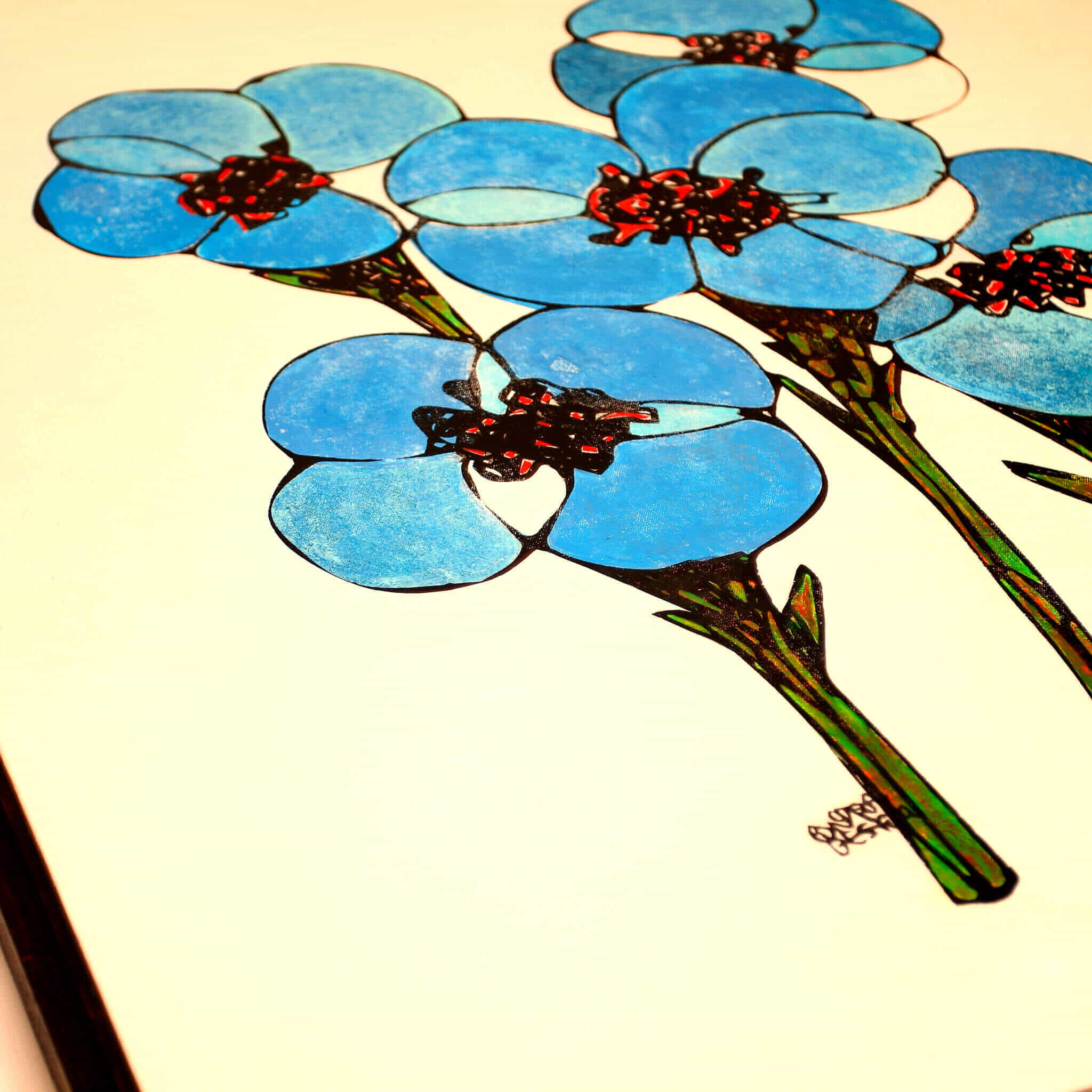 The Brilliant blue flowers_NO.178-5