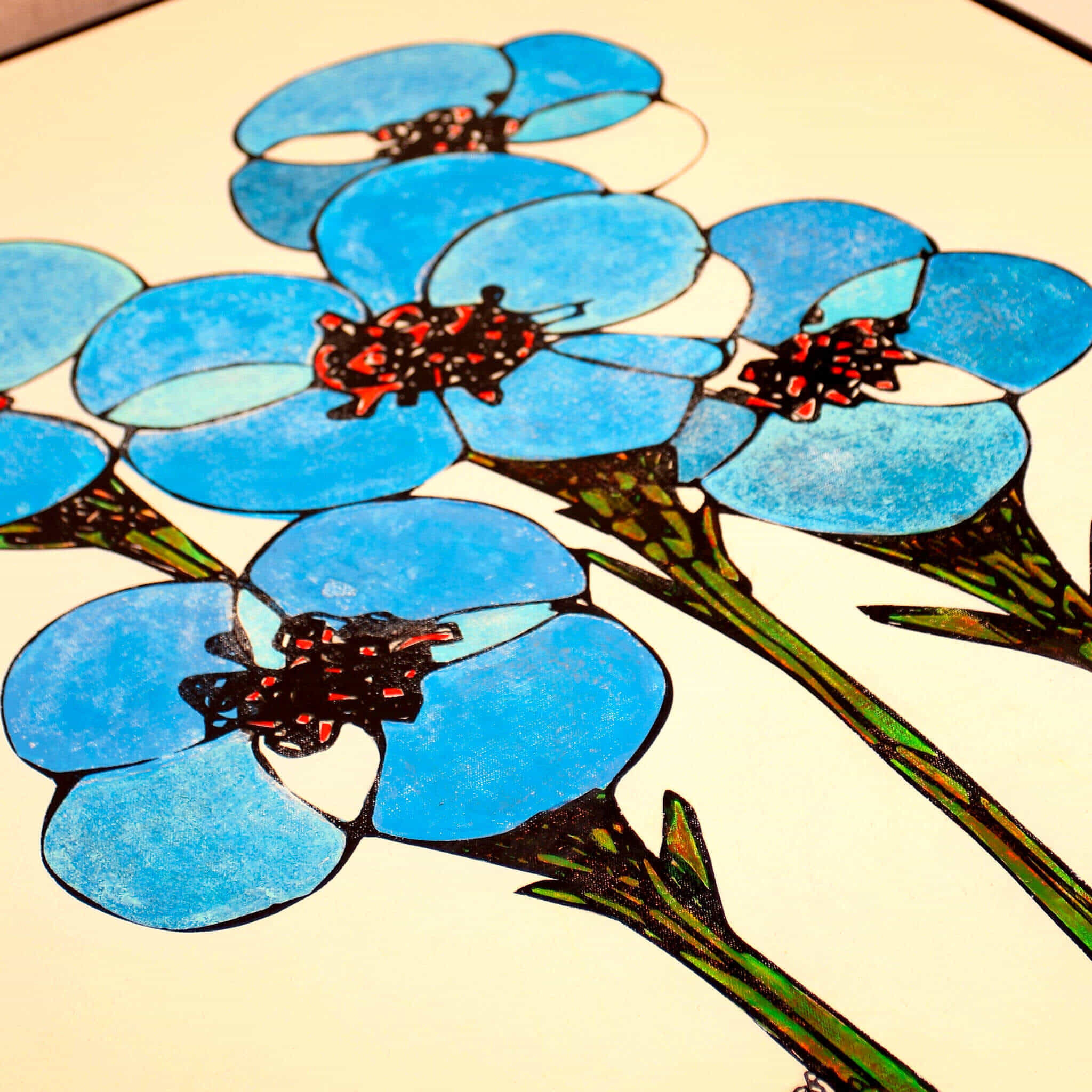 The Brilliant blue flowers_NO.178-6