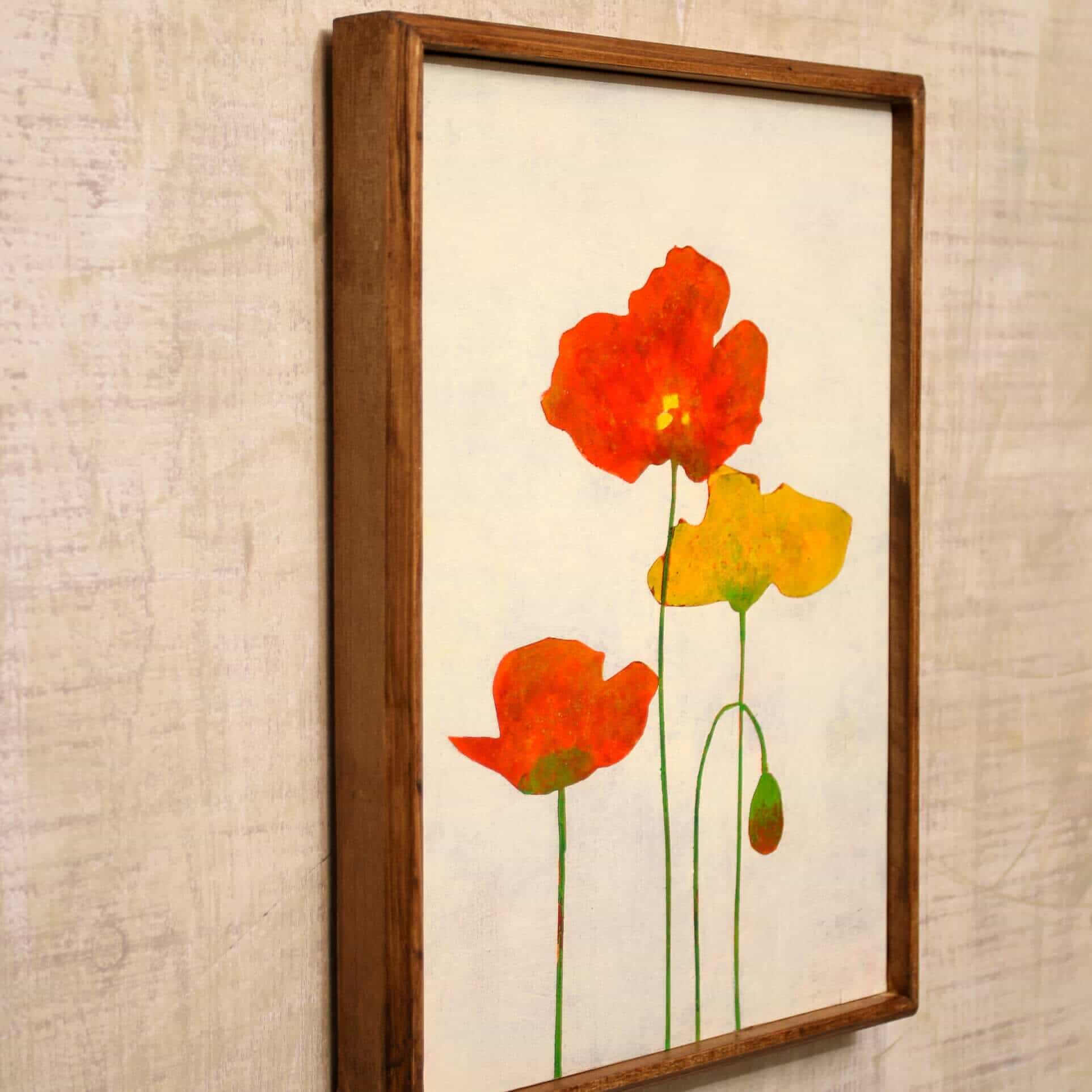 Orange and yellow poppies_A No.186-2