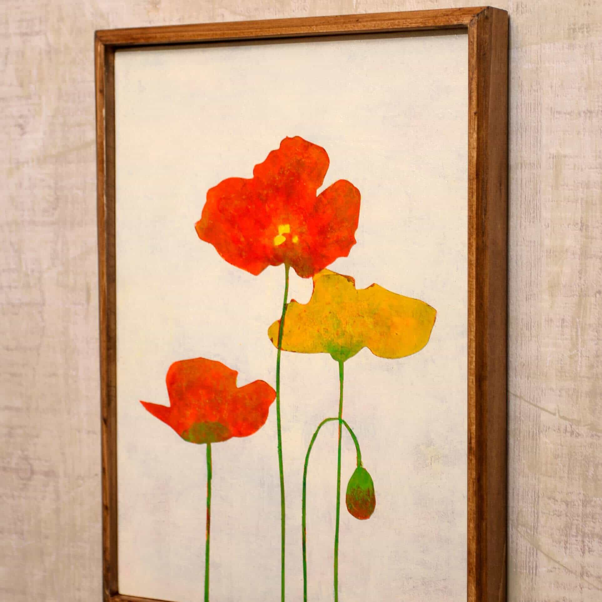 Orange and yellow poppies_A No.186-3