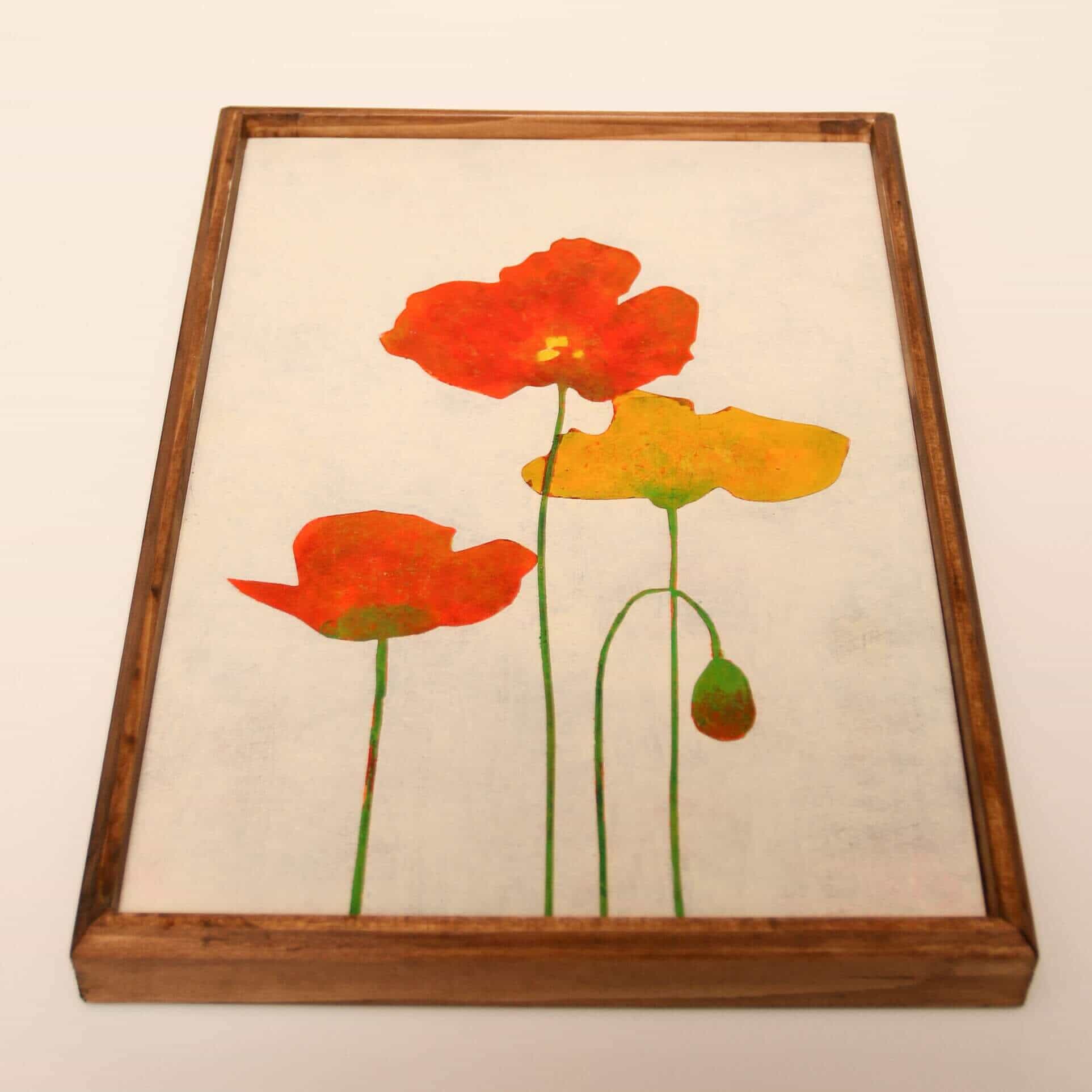 Orange and yellow poppies_A No.186-6