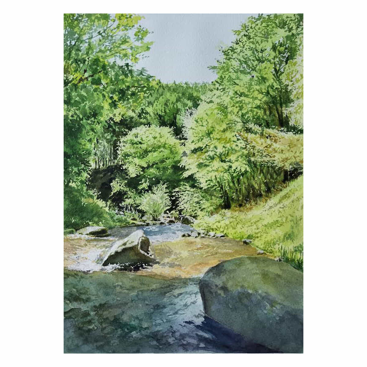 橋の下から望む