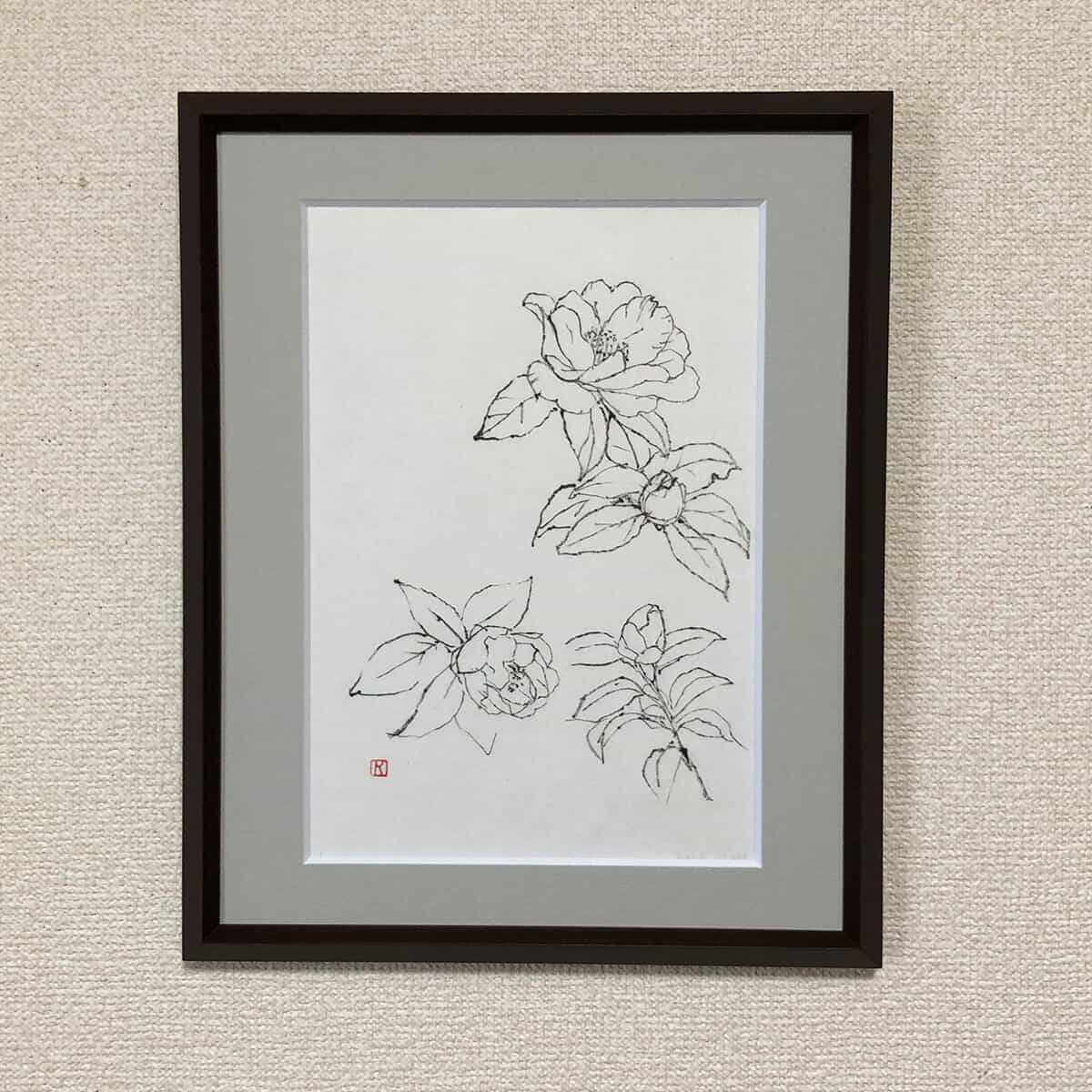 スケッチ｜サザンカ