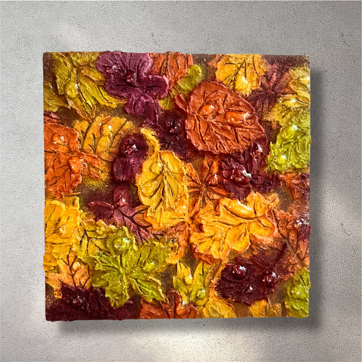 色づく森、雨上がり