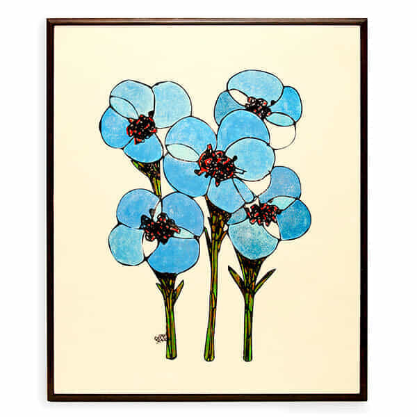 The Brilliant blue flowers_NO.178