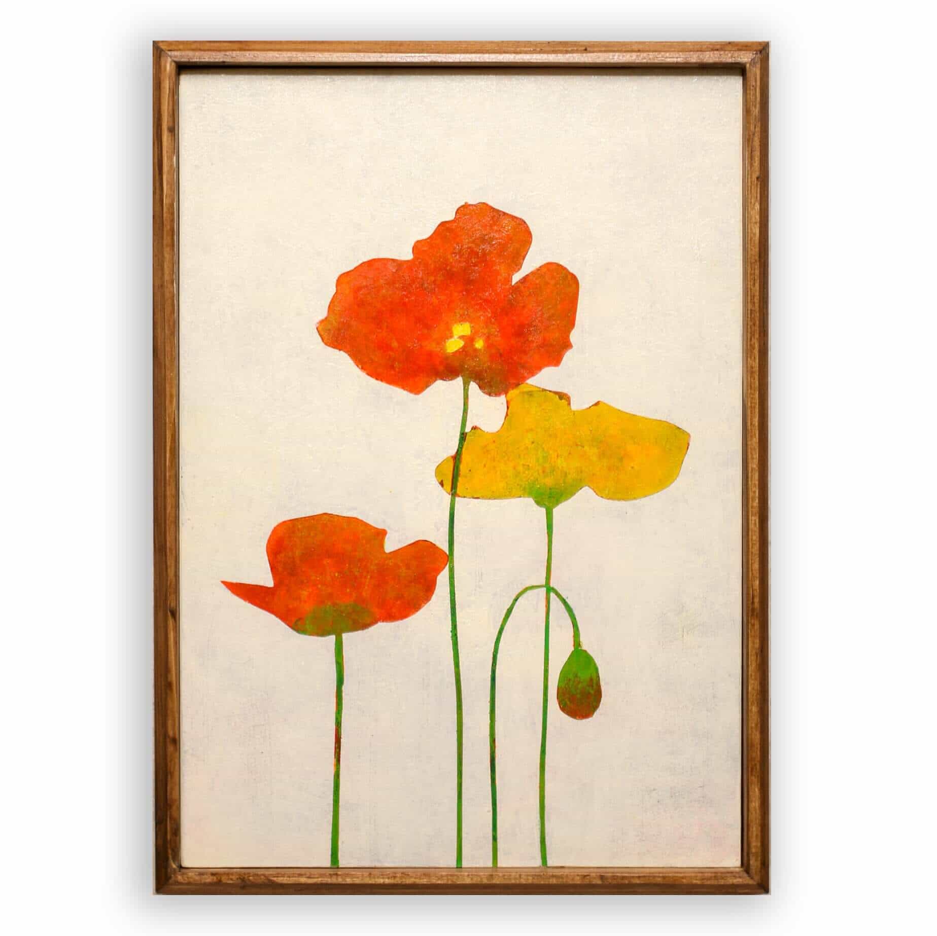 Orange and yellow poppies_A No.186