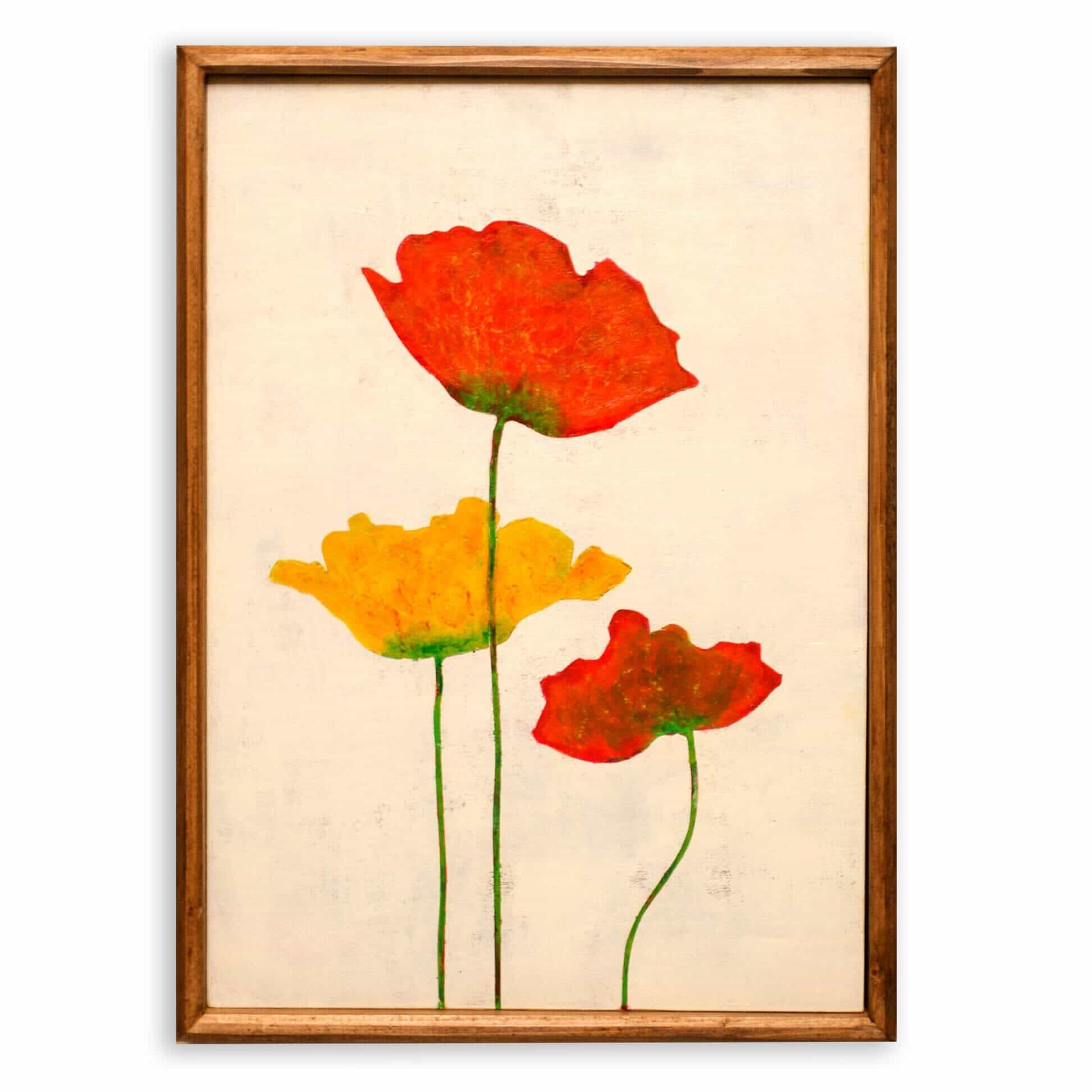 Orange and yellow poppies_B No.188