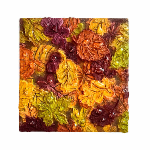 色づく森、雨上がり