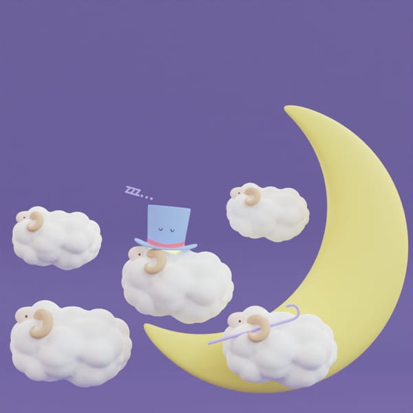 Magical hat! #10 Sleep Sheep Cloud<3D model>