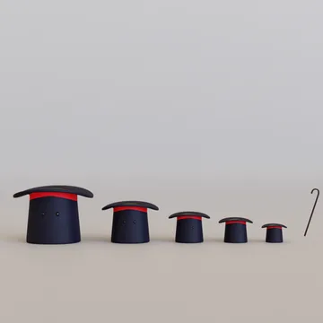 Magical hat! #9-1 more and more Magic hats! Black Edition<3D model>