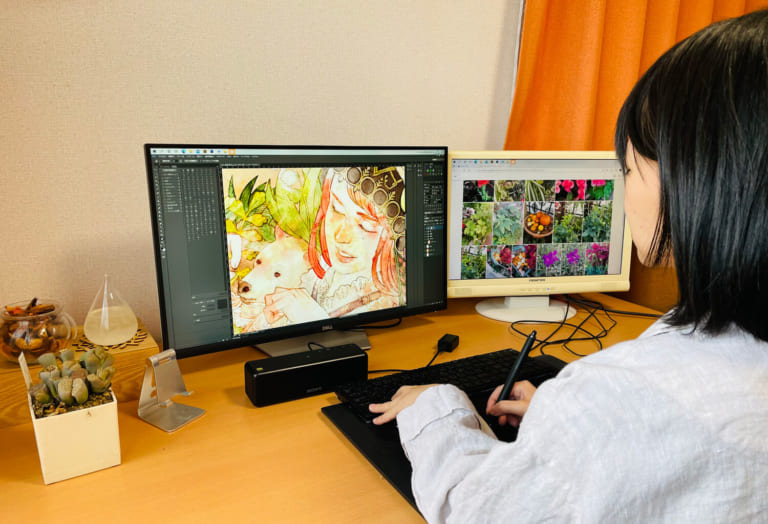 アート塗り絵コレクション掲載作家　池田愛美インタビュー