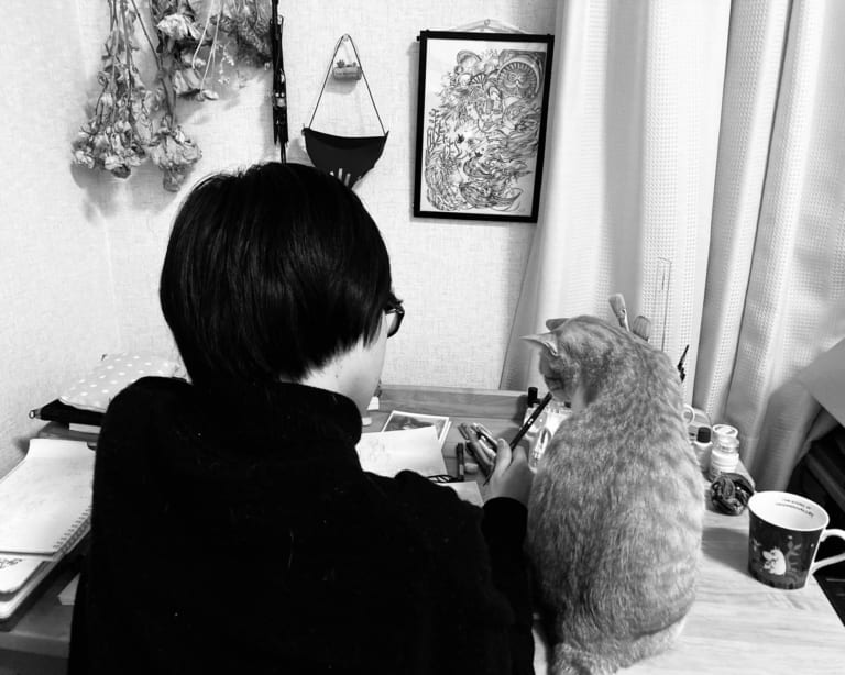 アート塗り絵コレクション掲載作家　NEeROインタビュー