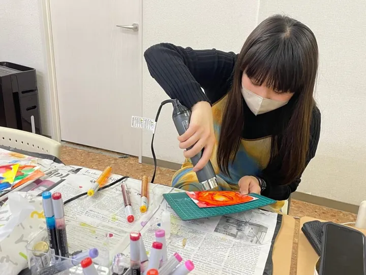 アートで日記を描く ～初めてのアルコールインクアート～
