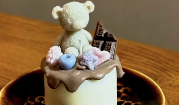 バレンタインケーキキャンドル