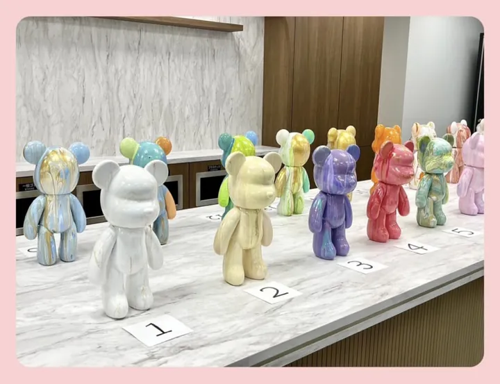 ベアフィギュアのポーリングアート体験in大阪