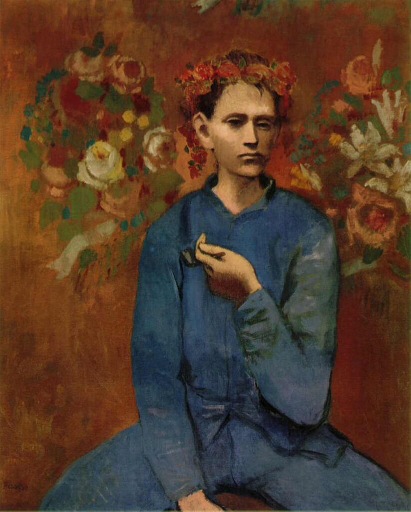 Pablo Picasso, 1905, Garçon à la pipe, (Boy with a Pipe), private collection 引用:Wikipedia