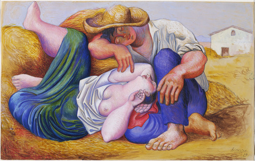 Pablo Picasso, 1919, Sleeping Peasants, Museum of Modern Art 引用:Wikipedia