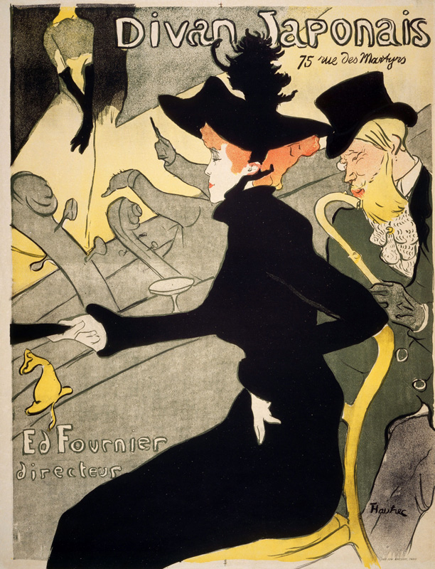 アンリ・ド・トゥールーズ＝ロートレック 「ディヴァン・ジャポネ」 （1892-1893）