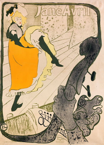アンリ・ド・トゥールーズ＝ロートレック 「ジャンヌ・アヴリル」 （1893）