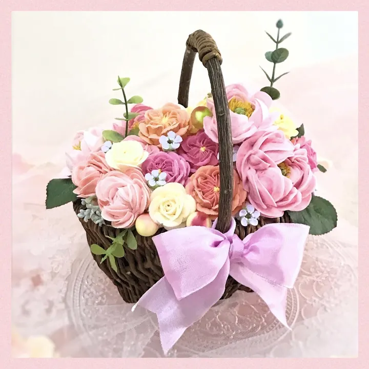 【クレイクリームフラワー バスケット1Dayレッスン】