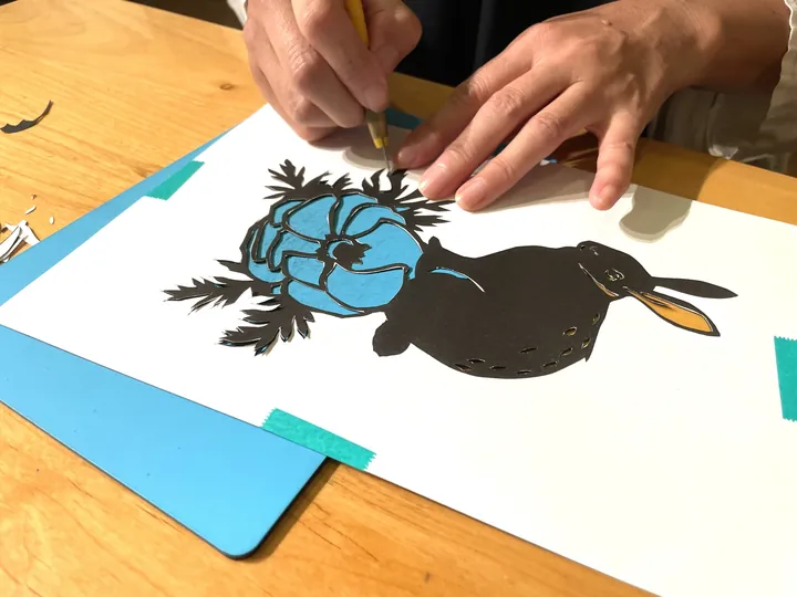 集中！没入！初めての切り絵アート教室