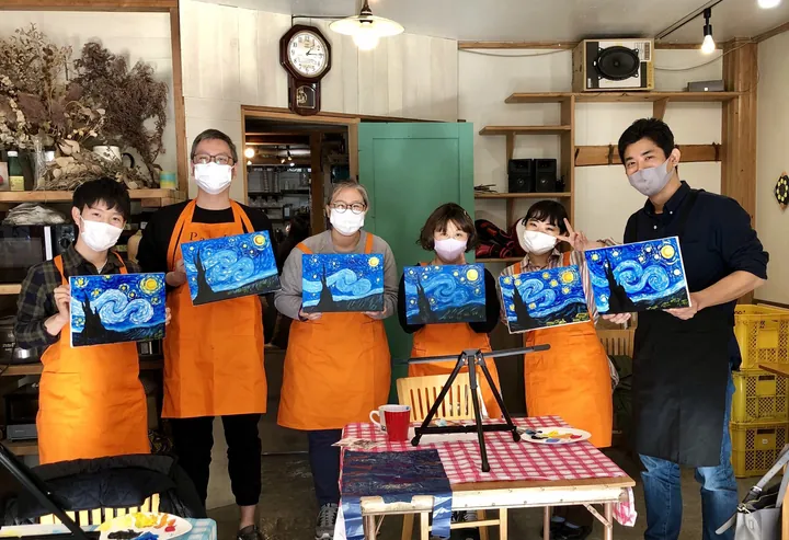 アクリル絵の具でキャンバスに絵を描こう！