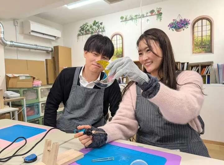 【浅草かっぱ橋】15種類以上から選べる本格ステンドグラス 手ぶらでOK 世界にひとつの宝物づくり